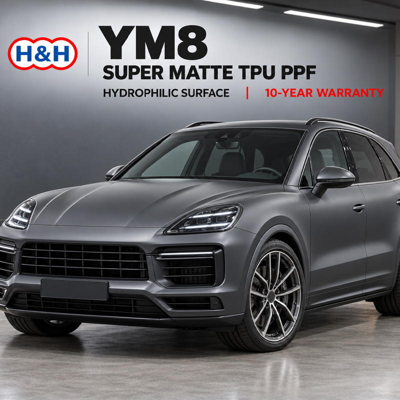 YM8 Суперматовый прозрачный ТПУ PPF
